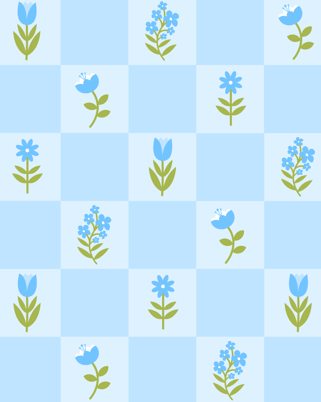 Checks with Ditsy Flowers - Blue.png