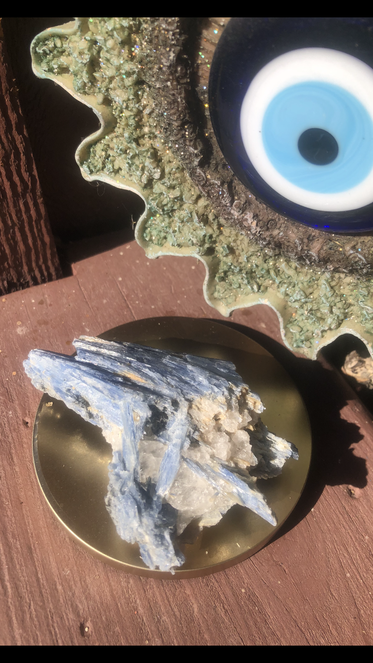 Raw Blue Kyanite With Quartz #1