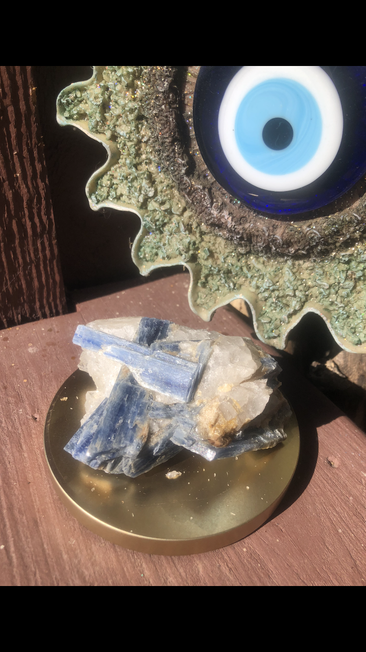 Raw Blue Kyanite With Quartz #2