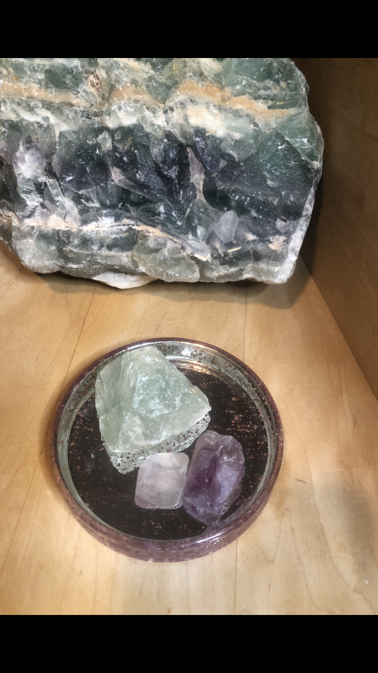 Raw Fluorite Crystal Stones Group # 3