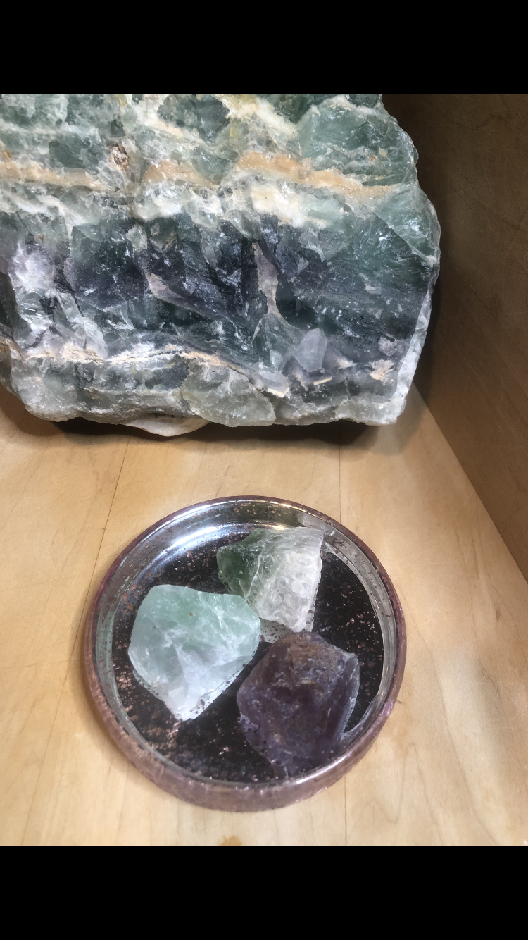 Raw Fluorite Crystal Stones Group # 4