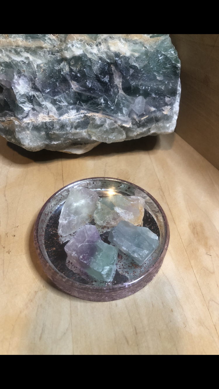 Raw Fluorite Crystal Stones Group # 2