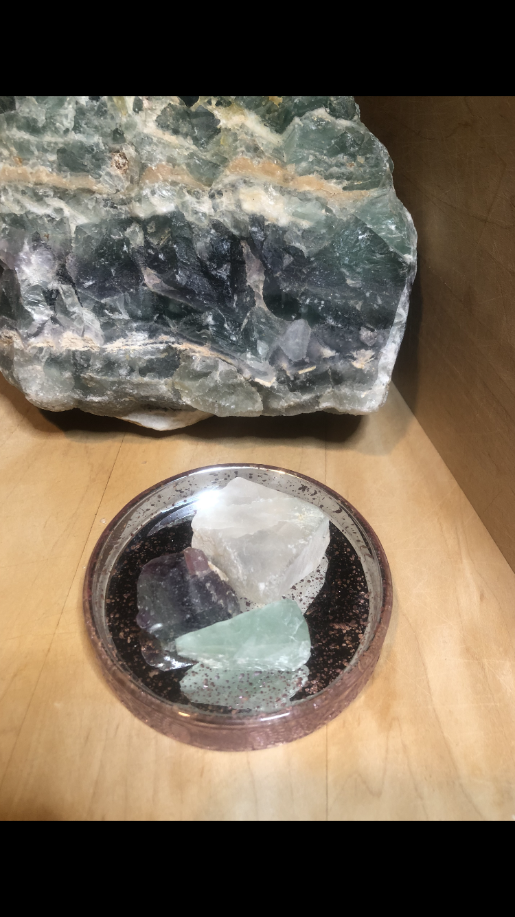 Raw Fluorite Crystal Stones Group # 8