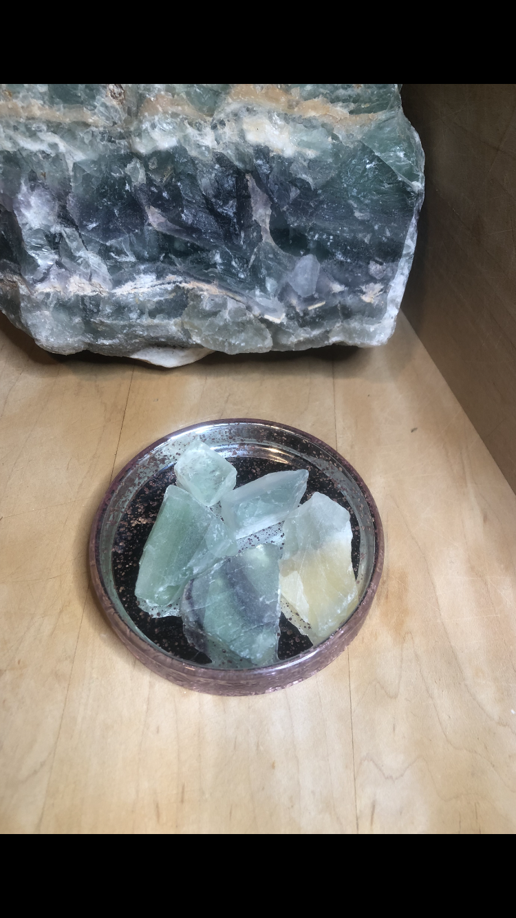 Raw Fluorite Crystal Stones Group # 10