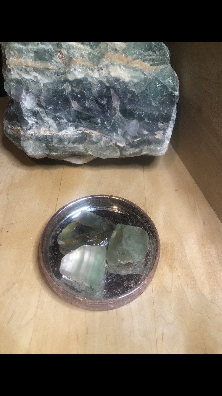 Raw Fluorite Crystal Stones Group # 12