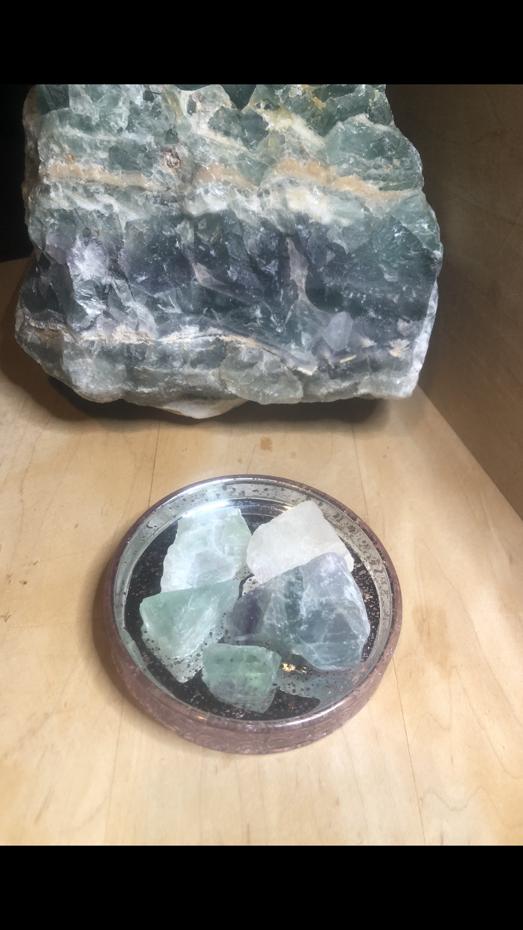 Raw Fluorite Crystal Stones Group # 13