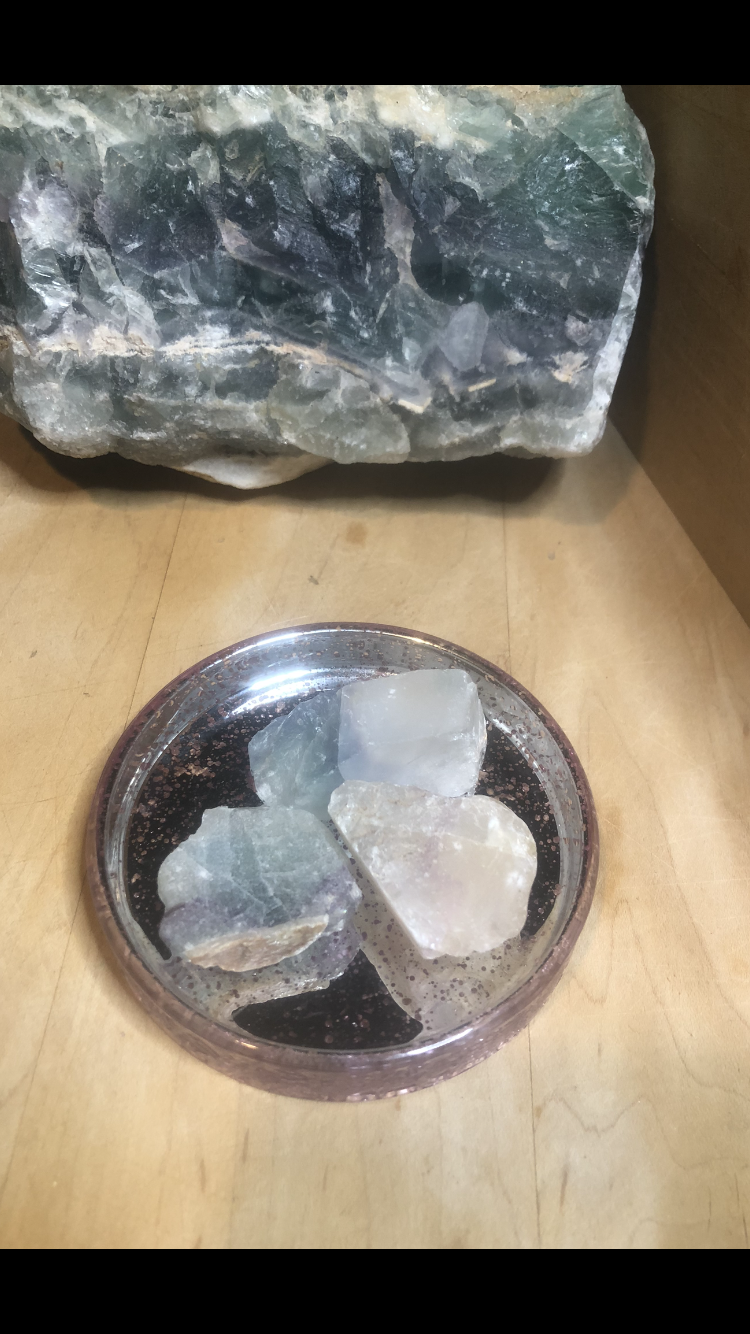 Raw Fluorite Crystal Stones Group # 14