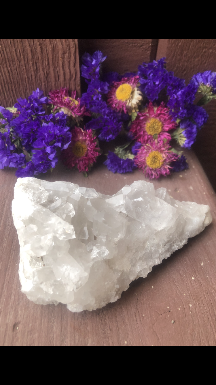 Clear Quartz Crystal Cluster #1