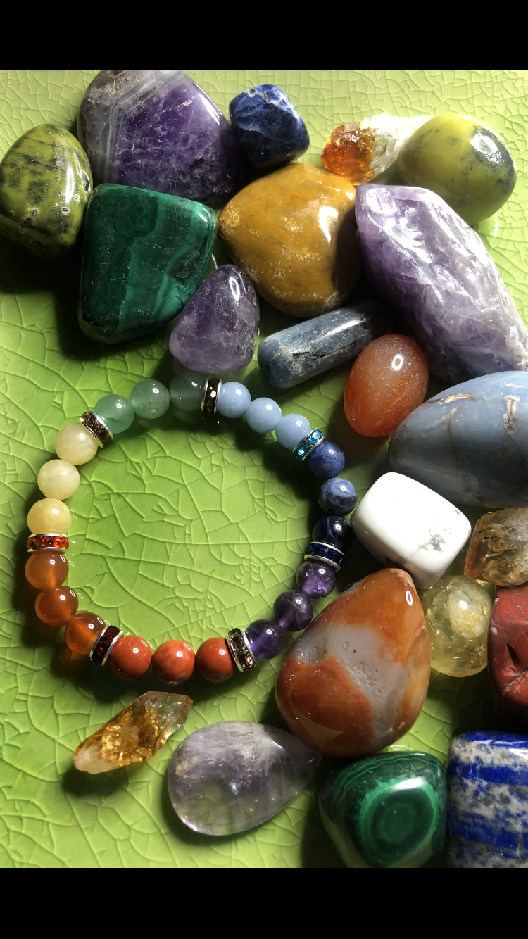 7 Chakras Chakra Bracelet - Healing Chakras  - Energy, Balance, Protection - Yoga  - Meditation  - Rainbow Chakra Bracelet