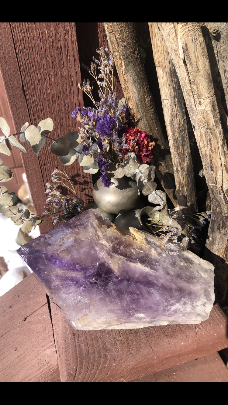 XX-Large Natural Amethyst Scepter Point #1