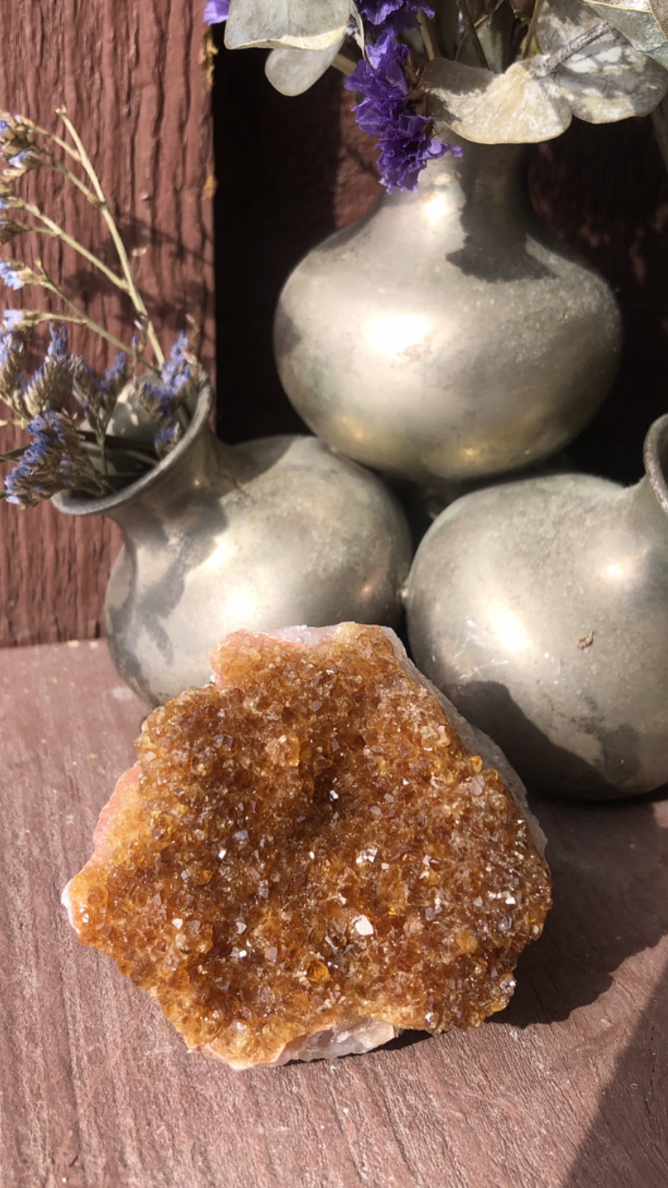 Raw Citrine Crystal Cluster