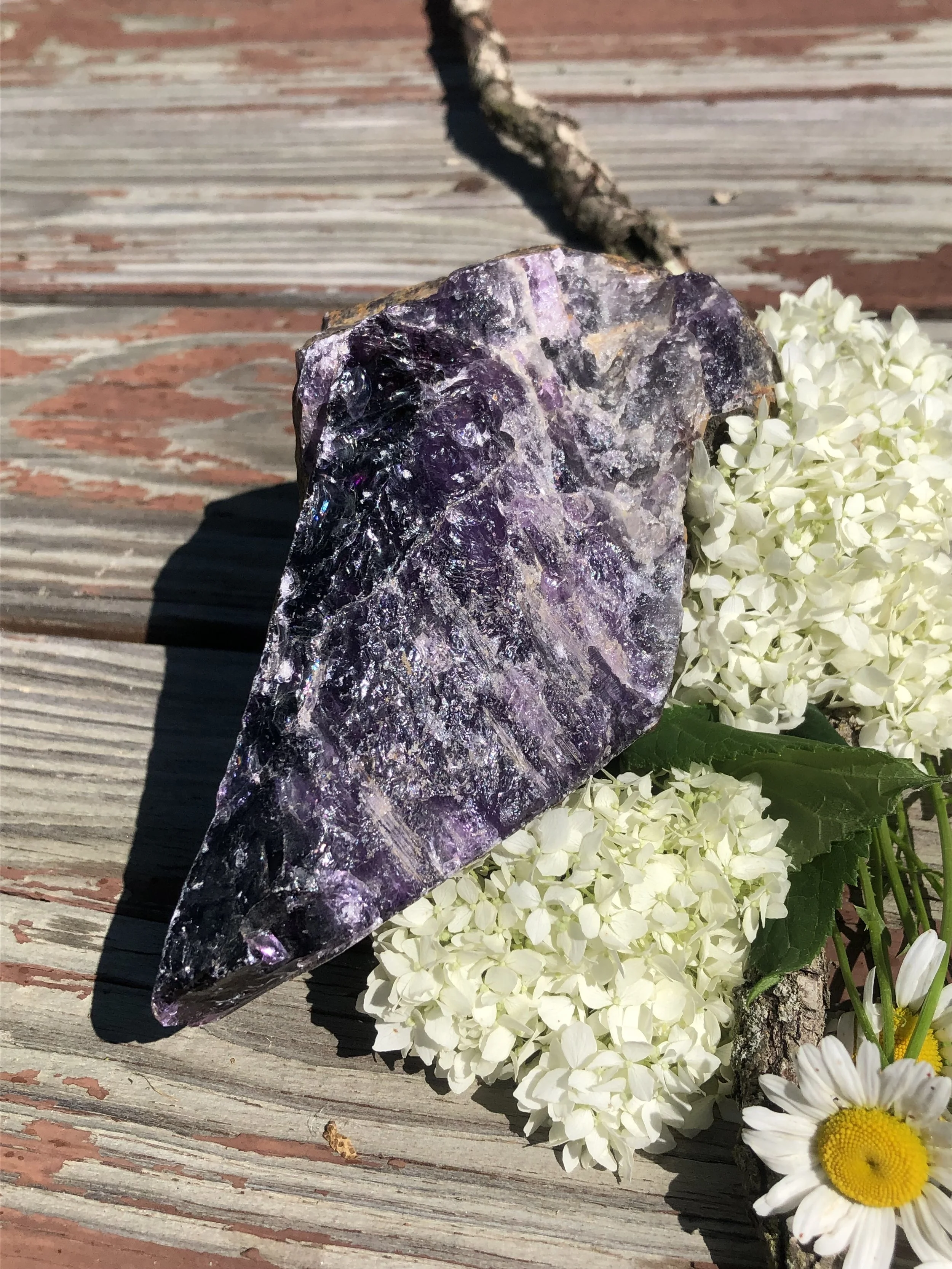 Raw Natural Chevron Amethyst