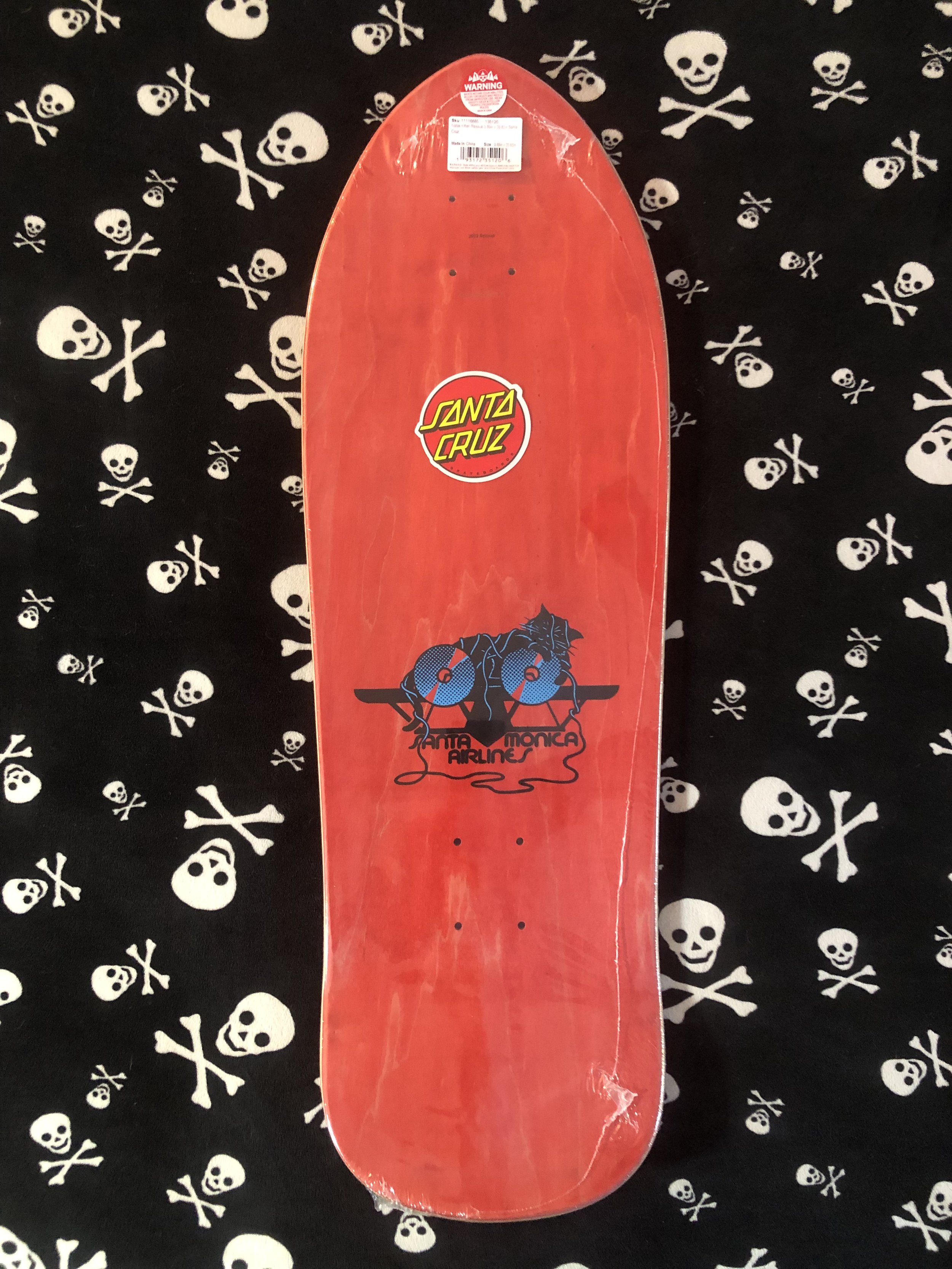 Santa Cruz~ Natas Kitten Reissue Skateboard Deck — CRYSTAL