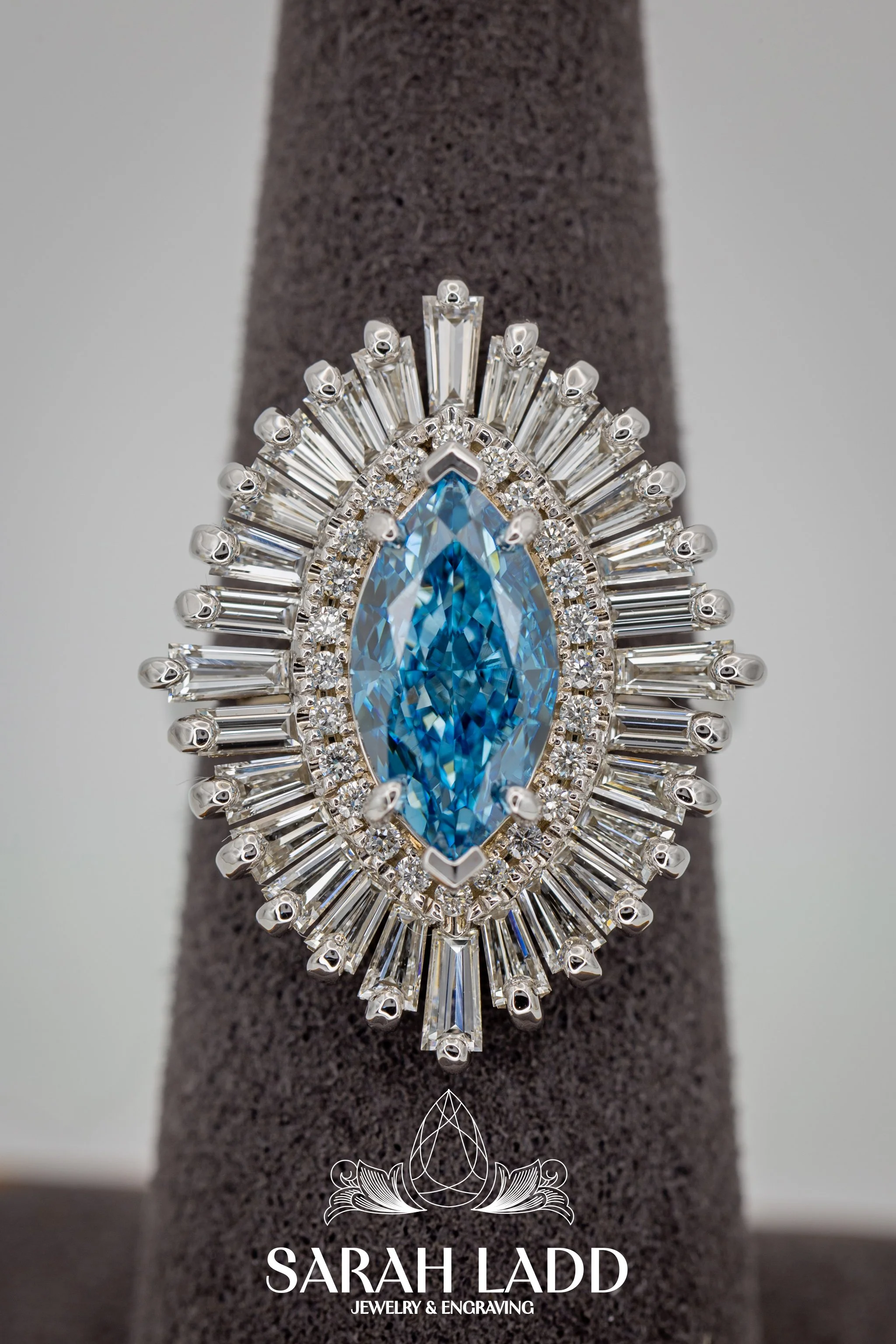 14k diamond ballerina