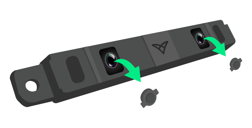 Stereo IR 170 lens caps