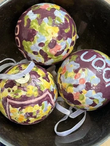 Purple and yellow flower cermaic ornaments_joon tajadod_2025.jpeg