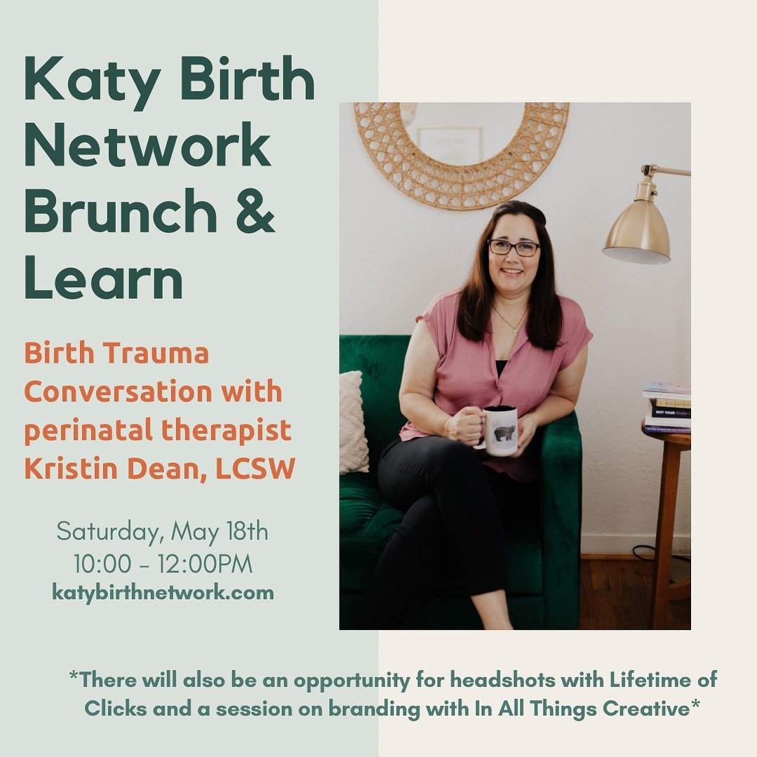 We&rsquo;d love for you to join us for this incredible @katybirthnetwork event on May 18th💞

You&rsquo;ll also get to hear from @inallthingscreative on branding and can sign up for discounted headshots with @lifetimeofclicks 📸👏🏽

Head to katybirt