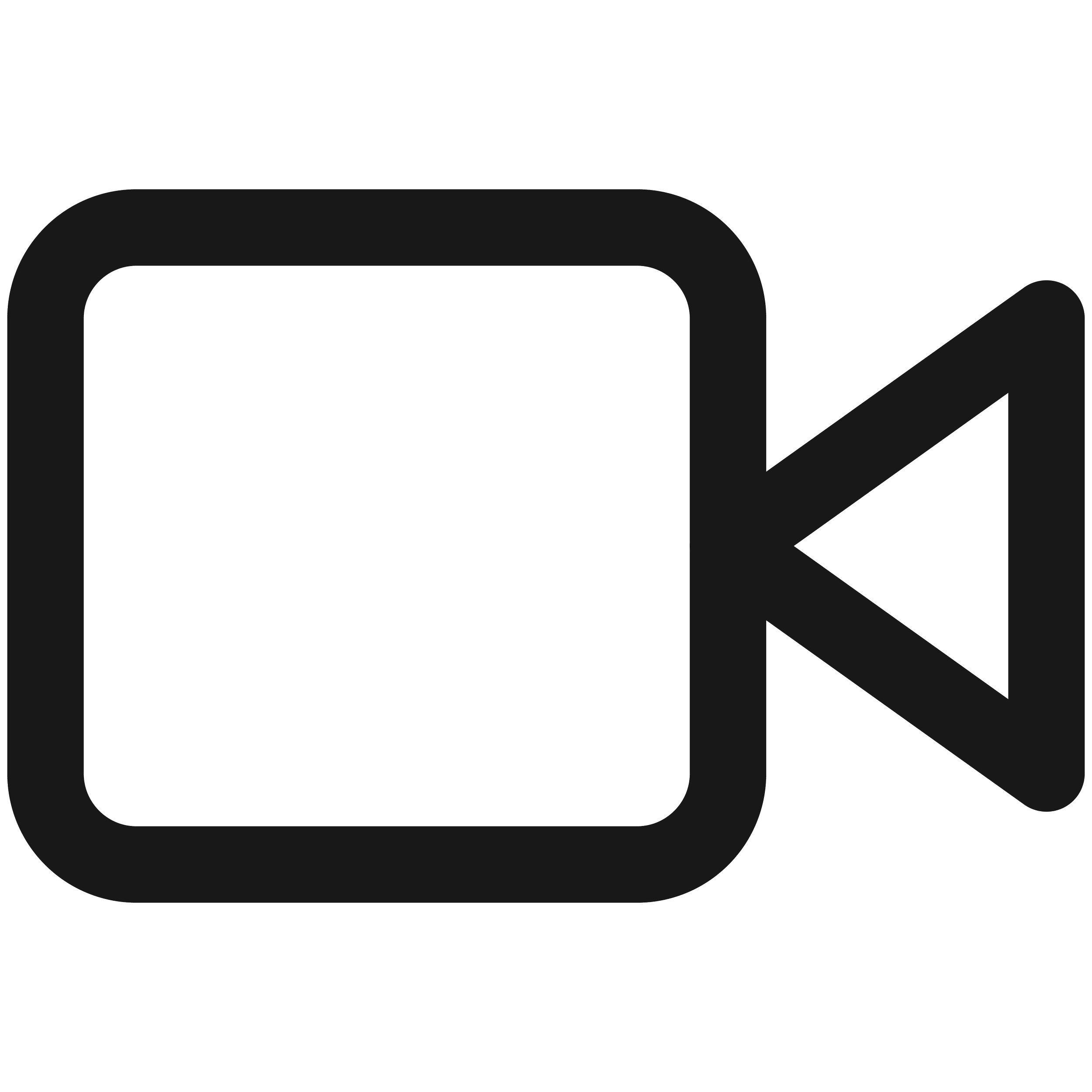 Silhouette of a video camera icon with a rectangular body and a lens on the right side