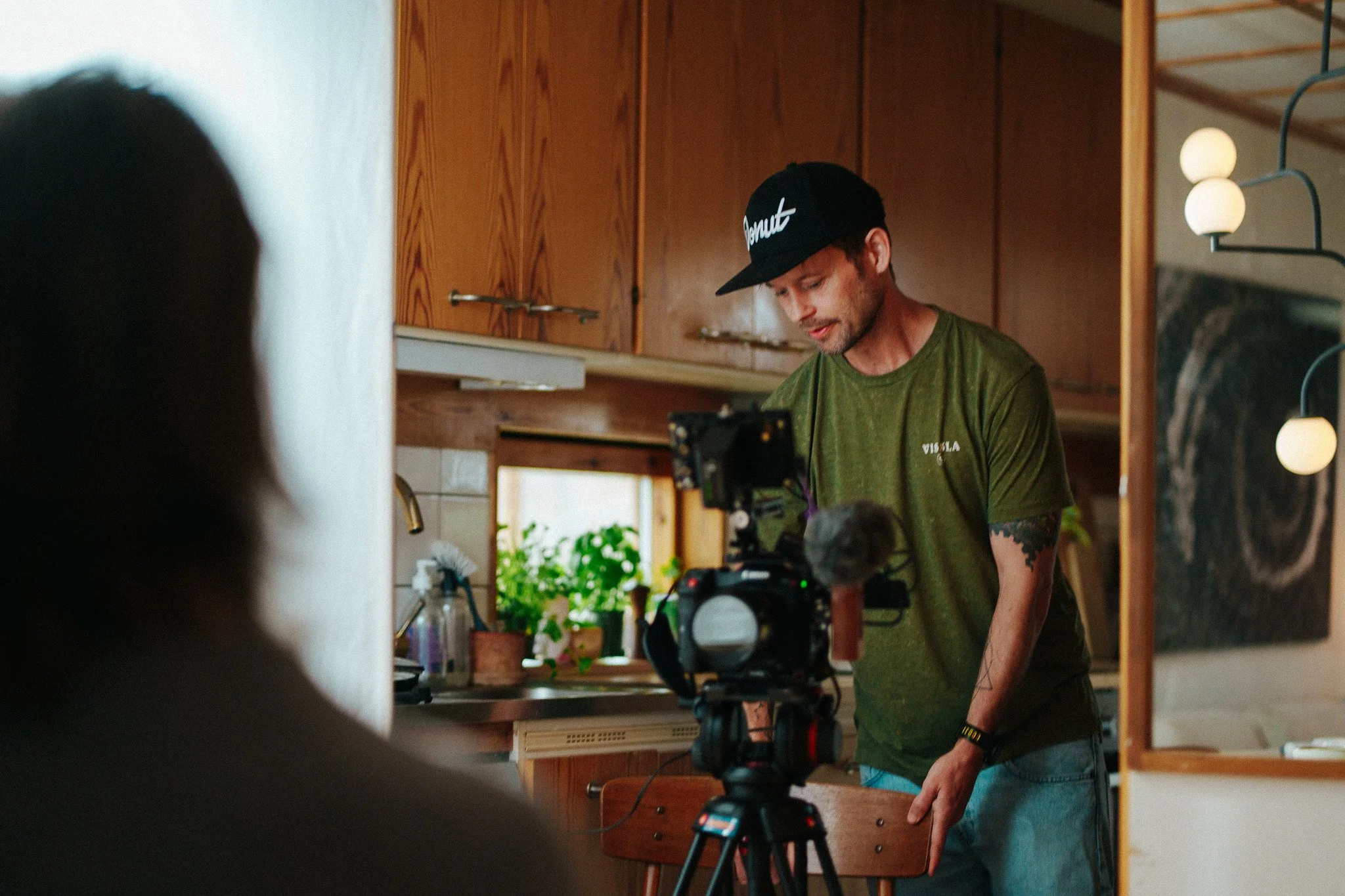 Founder Robin Danehav conducting a deep impact documentary interview