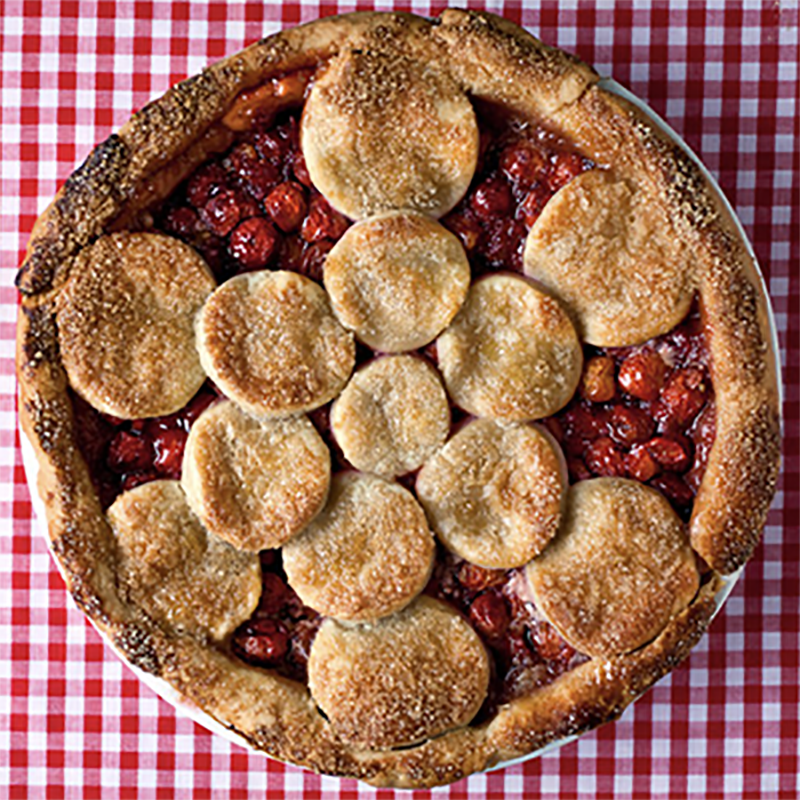 Apricots, cherries and fresh trout!