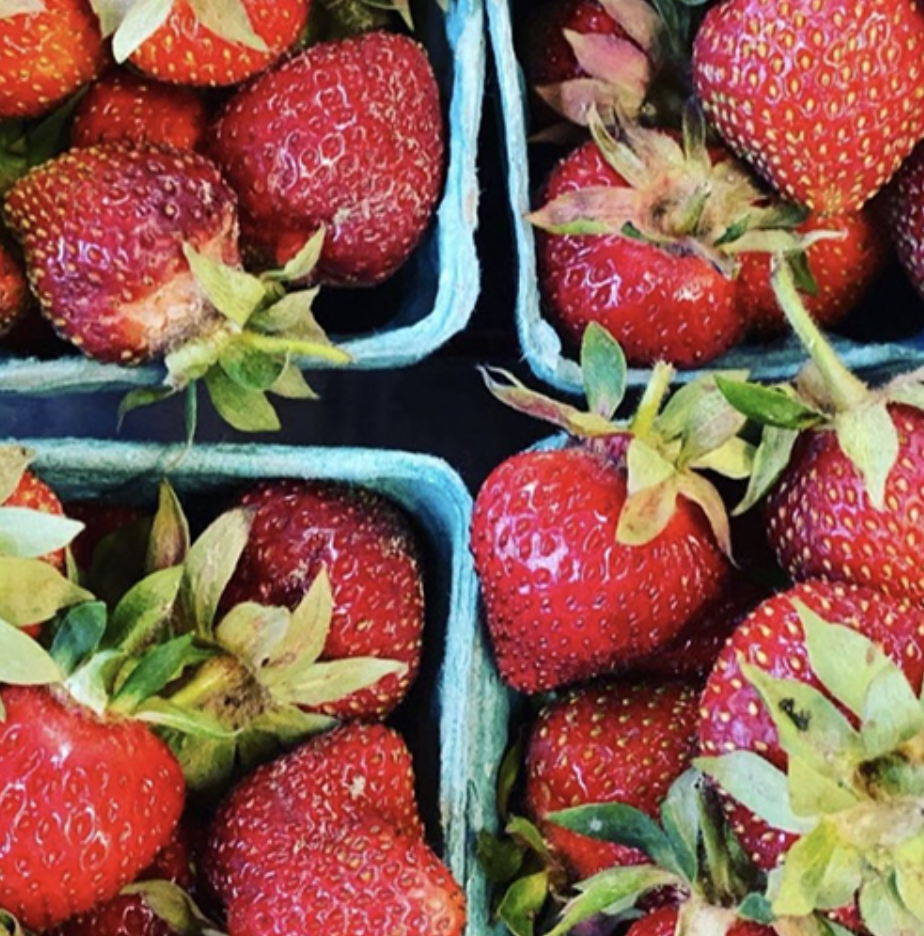 Summer season and strawberries