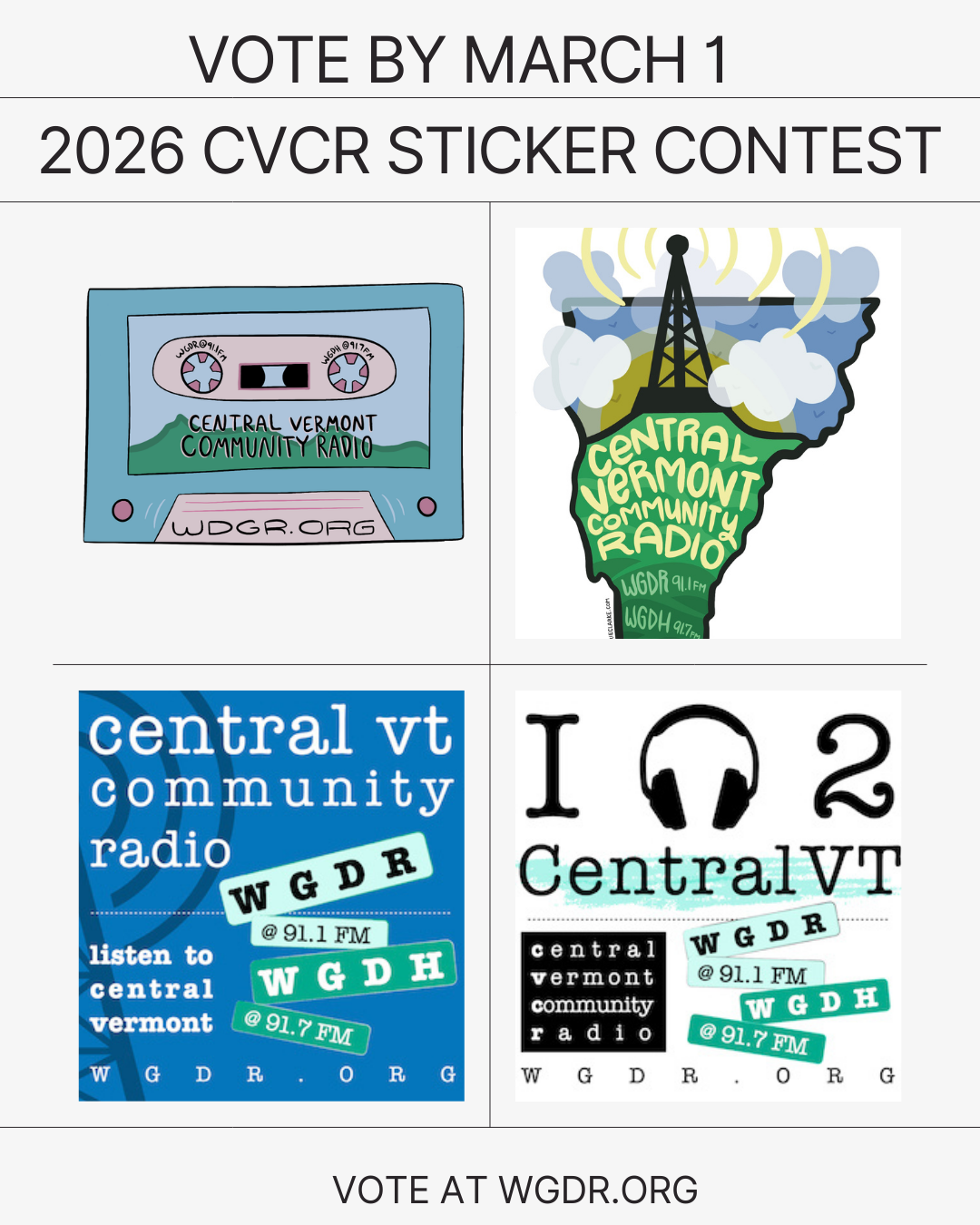 Vote by March 1, pick the 2026 station sticker design.