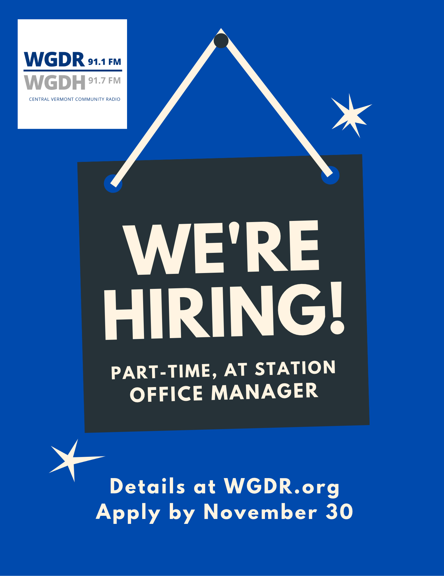 We’re Hiring an Office Manager