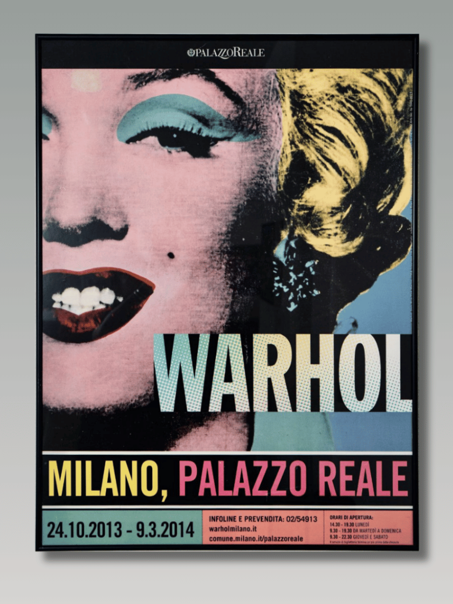 Warhol Marilyn Monroe Exhibition Poster