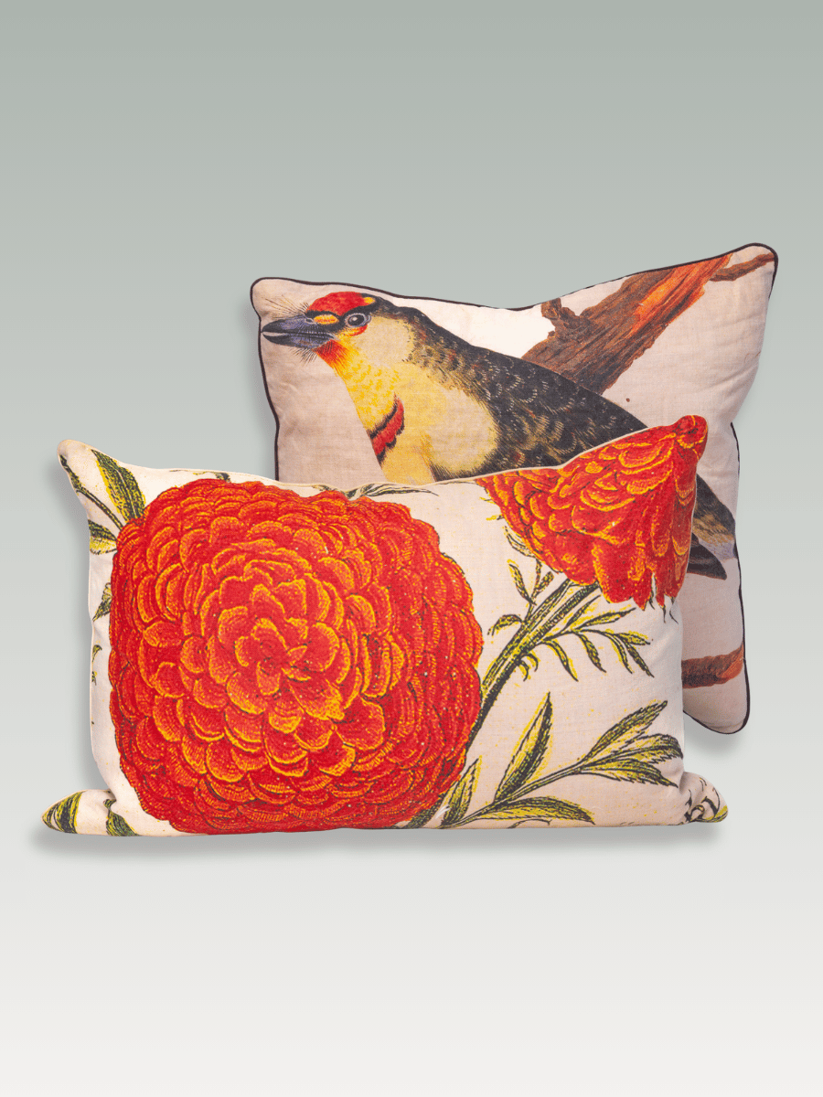 Pair of Nature-Inspired Decorative Pillows