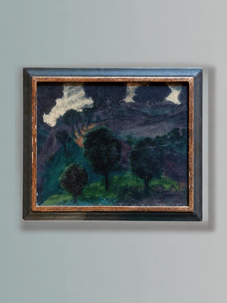After the Light — Small Framed Oil Landscape
