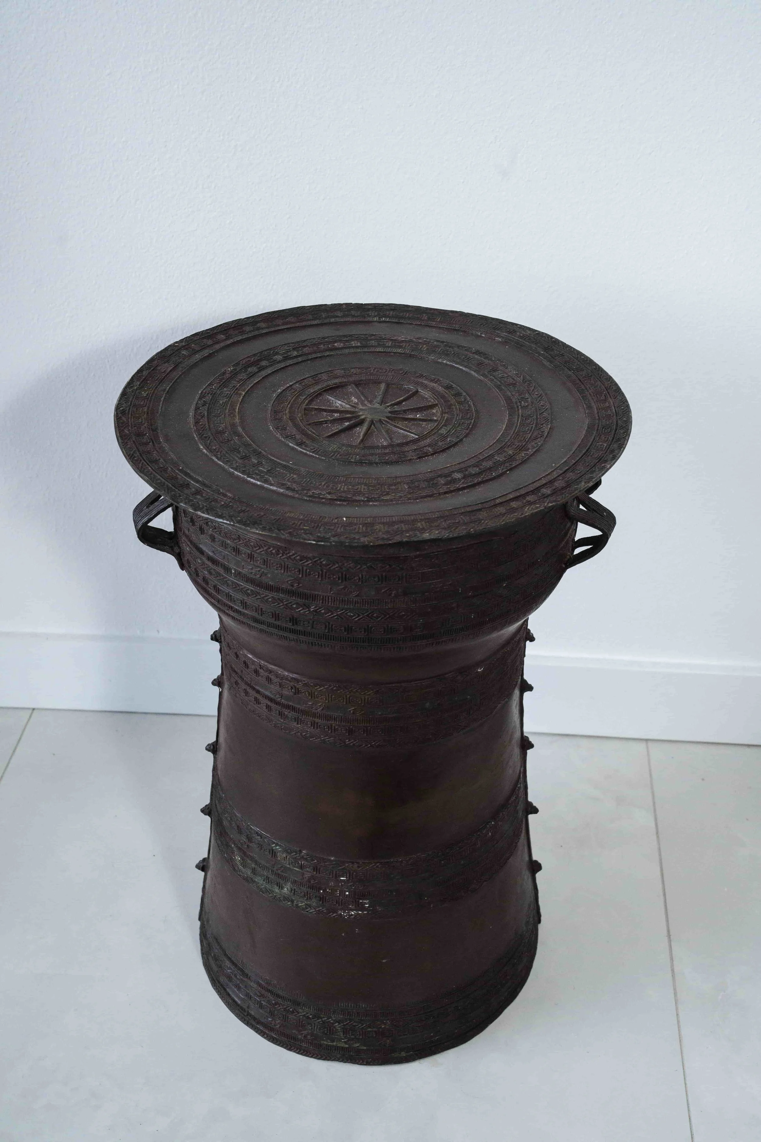 Antique Tribal Drum_Overhead shot.jpg