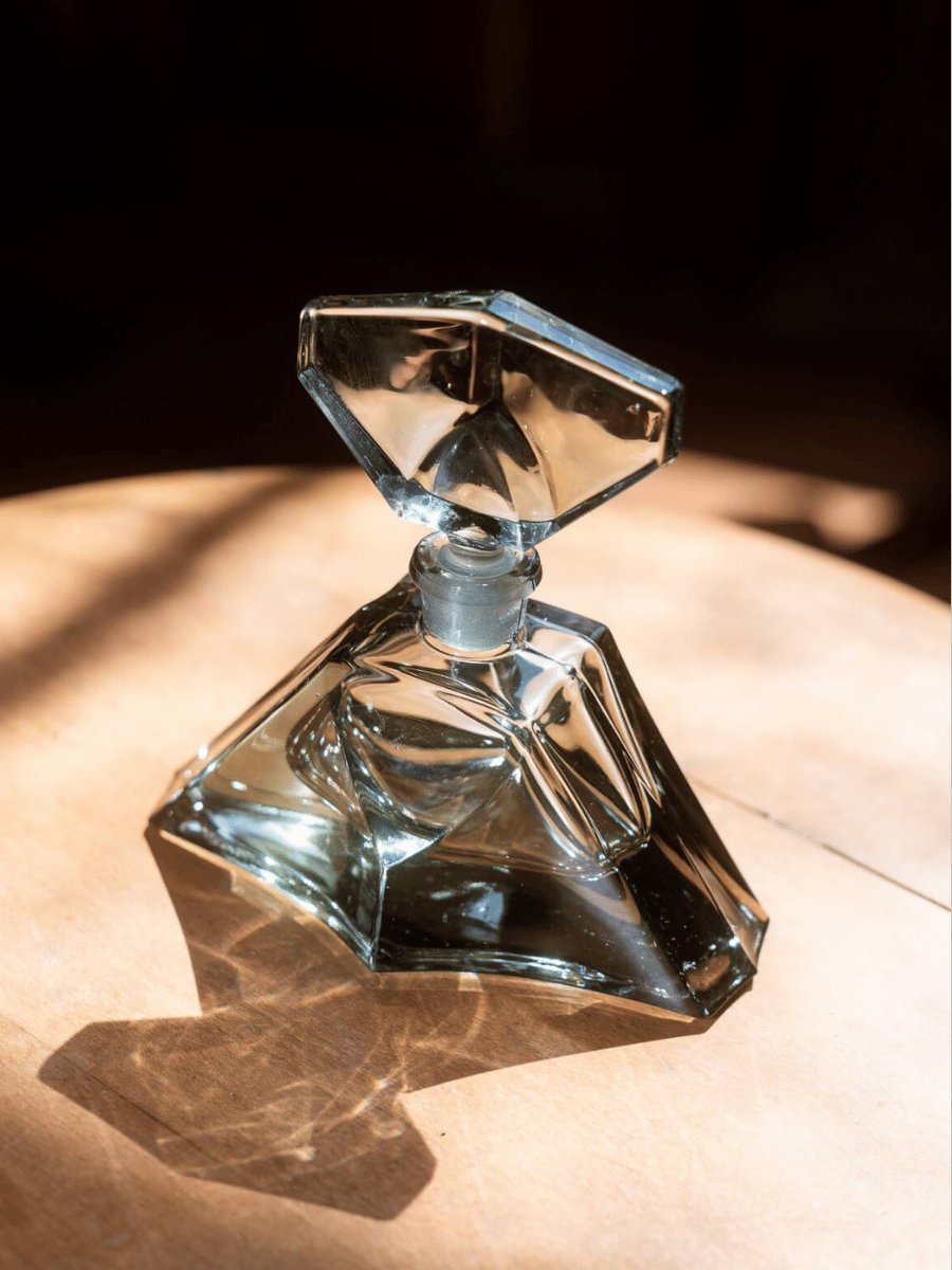 French Art Deco-Style Glass Perfume Decanter