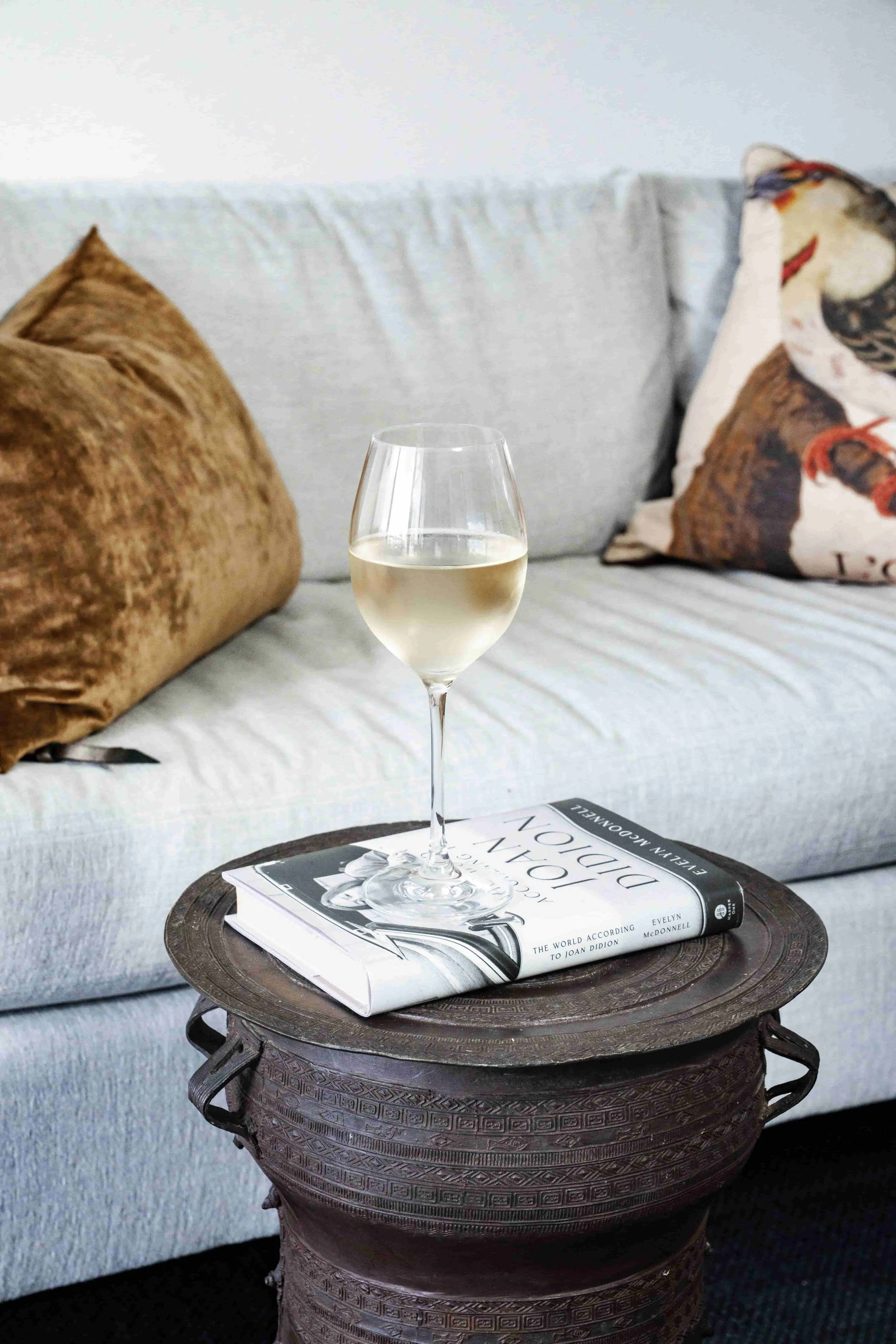 Tribal drum with wine glass.jpg