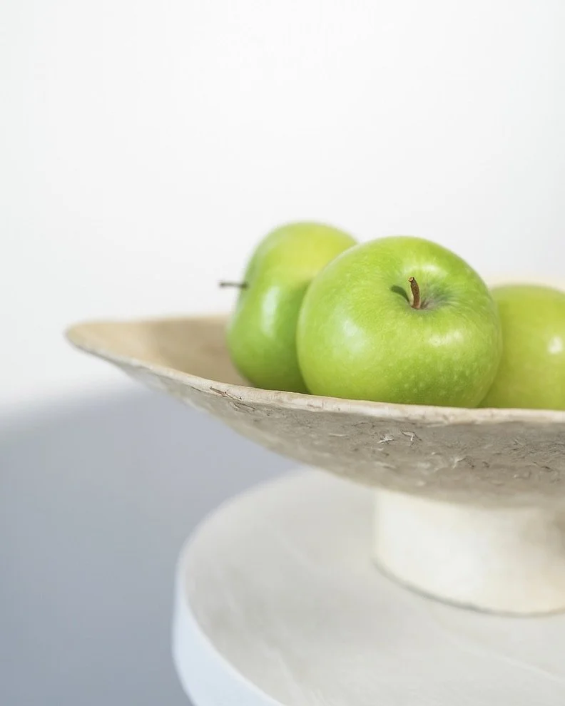 Paper Mache Pedestal Bowl