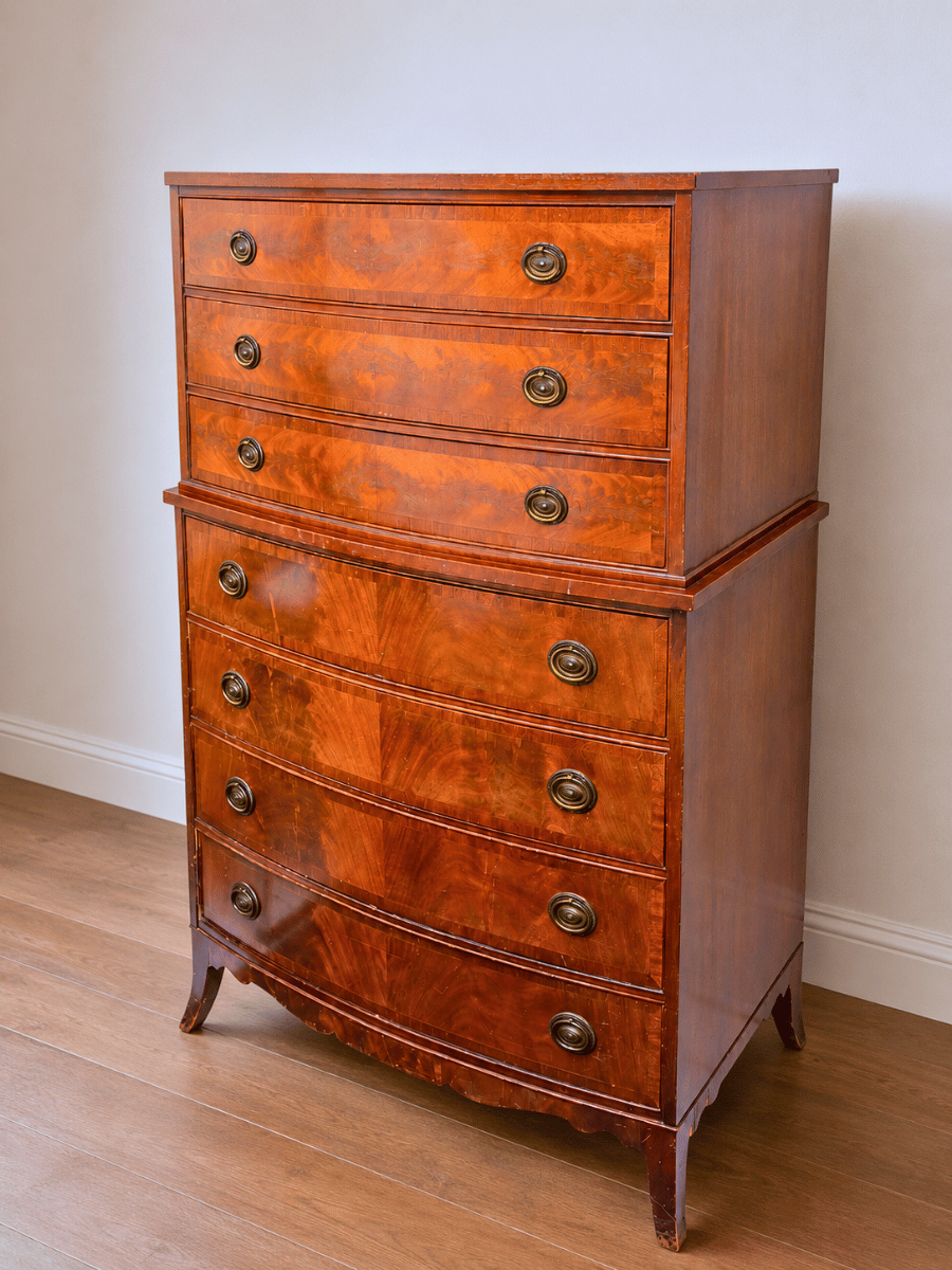 Vintage Mahogany Highboy Chest