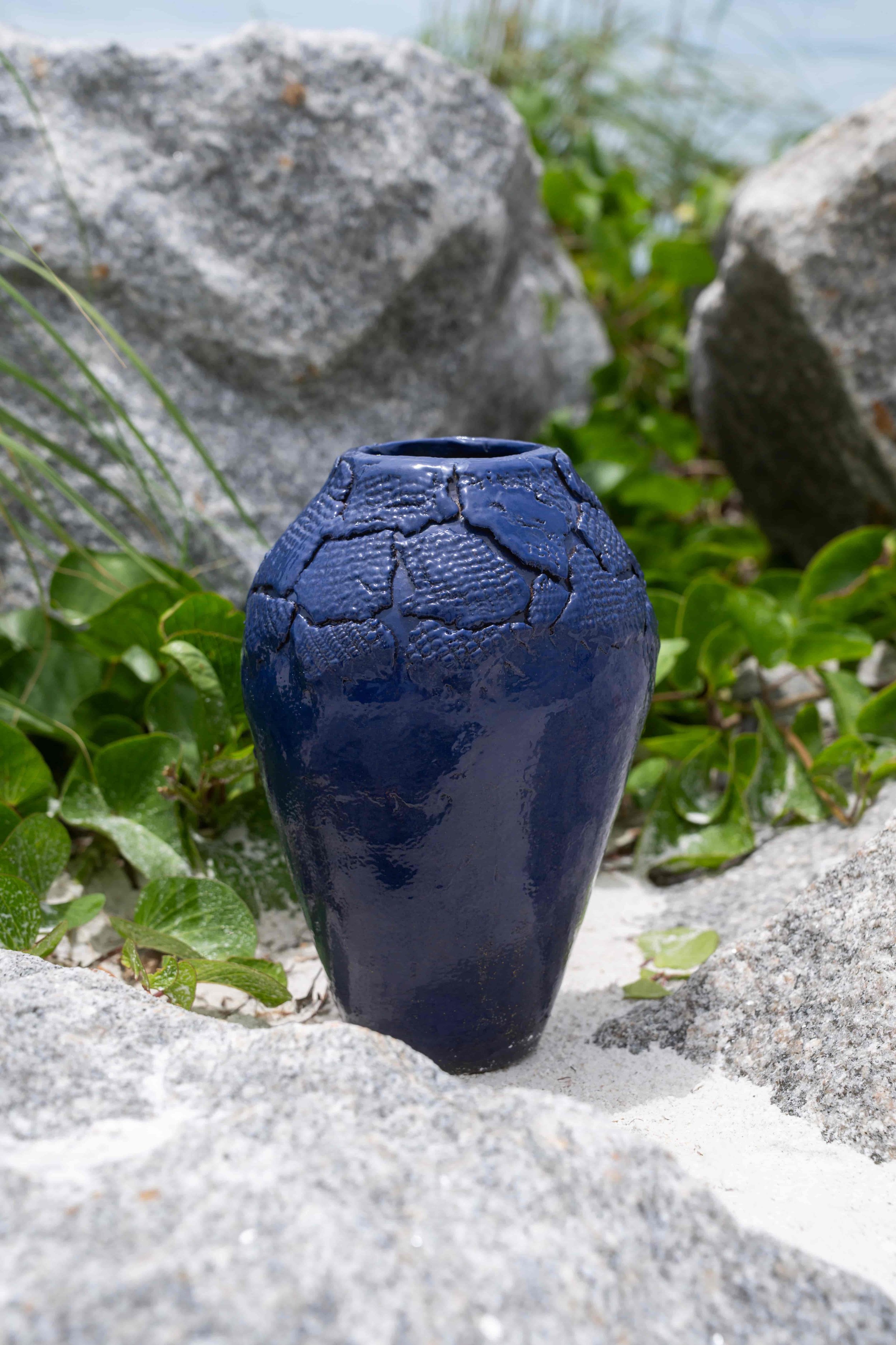 Royal Blue Italian Ceramic Pot.jpeg