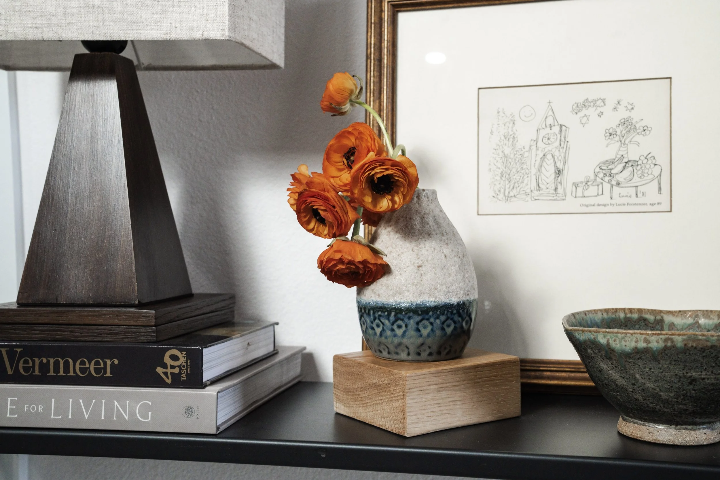 Vintage stoneware vase