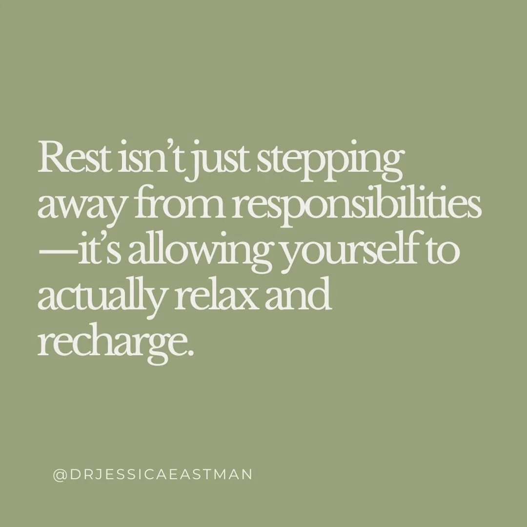 You might be taking breaks, but are you actually resting?⁣
⁣
True rest happens when your body and mind feel safe. It&rsquo;s not just stepping away from your to-do list&mdash;it&rsquo;s letting go of the tension, the &lsquo;shoulds,&rsquo; and the gu