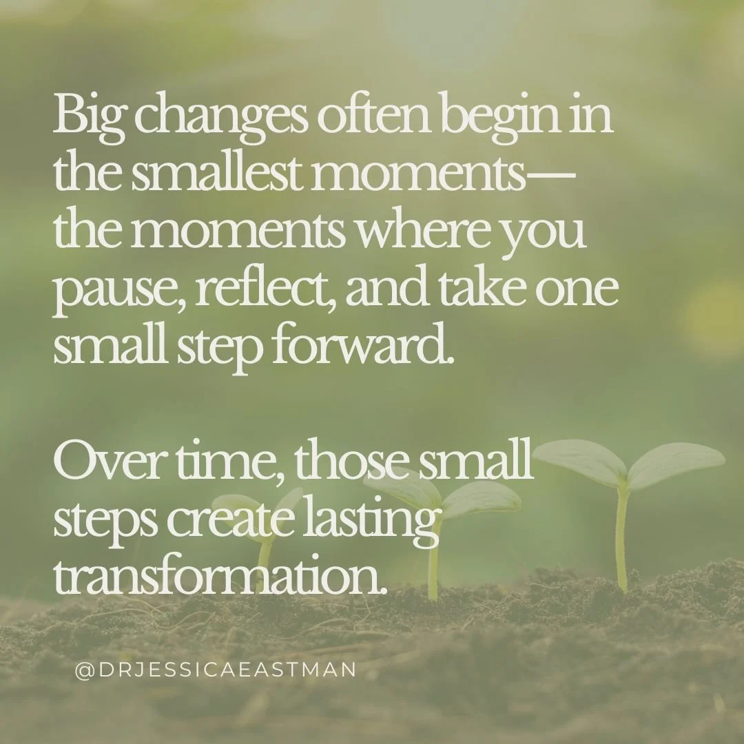 We often wait for a &lsquo;big breakthrough&rsquo; to signify progress in our healing or personal growth. But the truth? It&rsquo;s the small, quiet moments that hold the most power.⁣
⁣
A single deep breath before responding.⁣
A decision to rest when