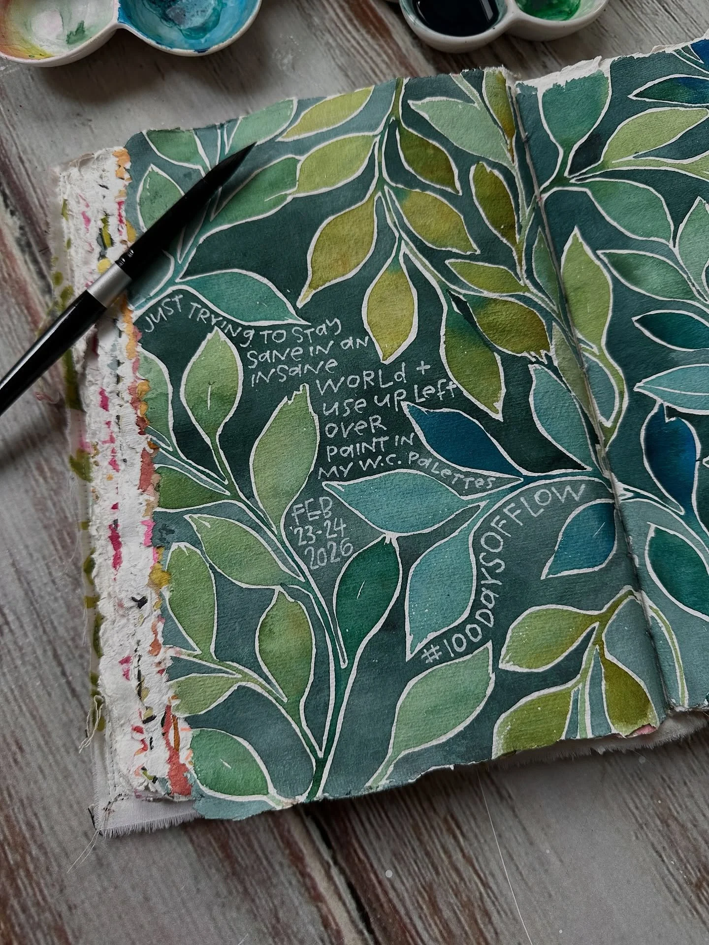 How&rsquo;s the start of your project going? Remember: YOU make your rules! Here&rsquo;s my Day 2 flowing into Day 3 of #100daysofflow for this year&rsquo;s #the100dayproject because my days FLOW together!