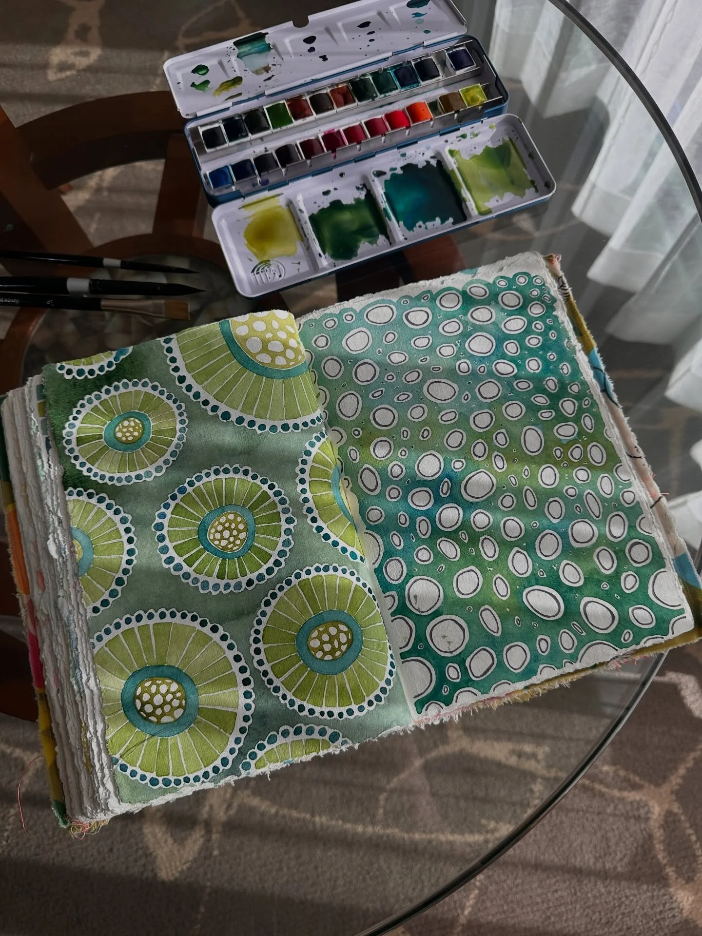 How&rsquo;s your 100 Day going? Strong or DOA? Either way, it&rsquo;s all good! This is for funsies! Never for self flagellation!!!! 

I&rsquo;ve been painting and playing with the @yasutomo_art Niji 24 watercolor pan set and keeping my nervous syste