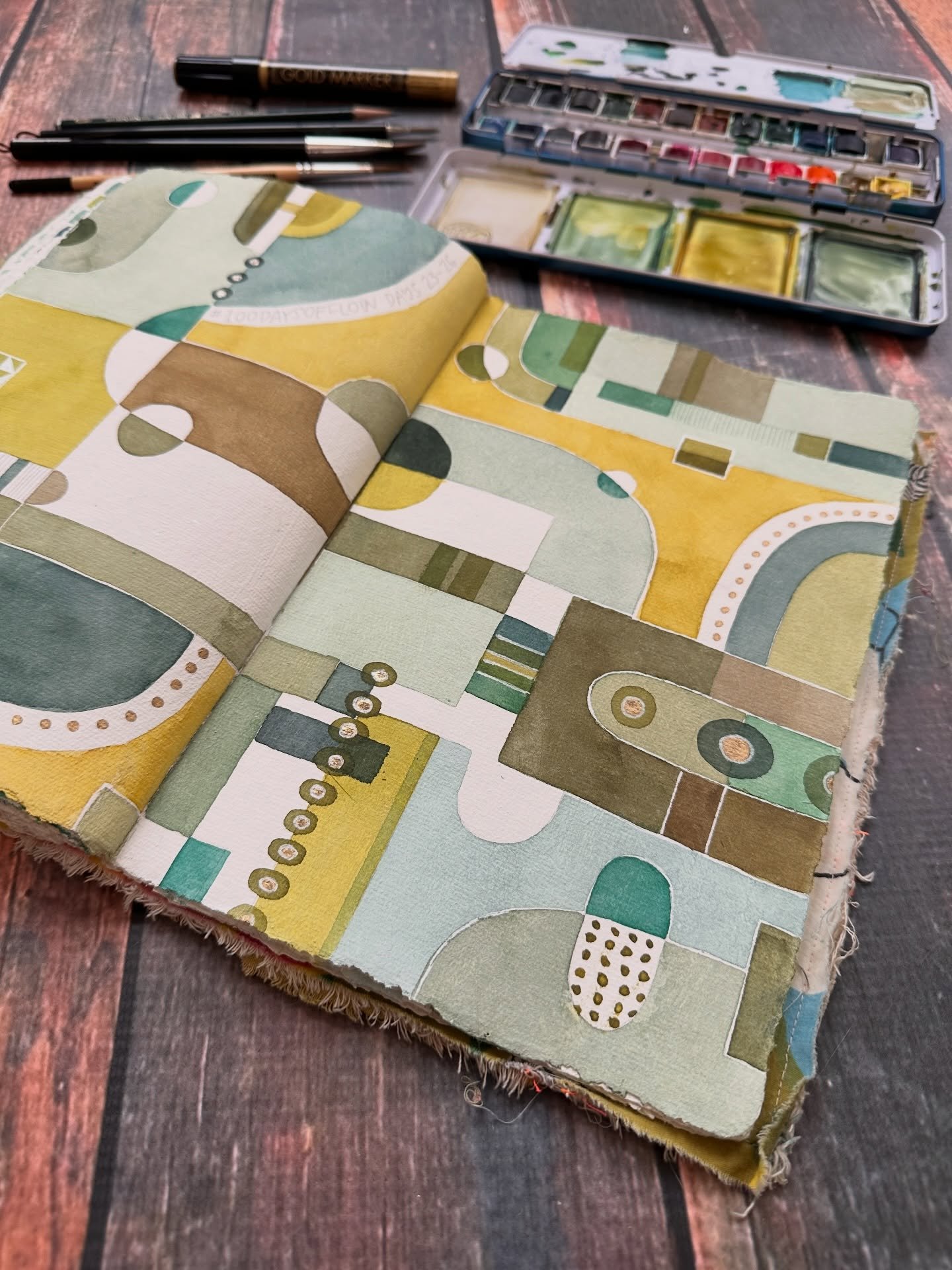 Took my Watercolor for Relaxation journal on a trip to a wedding this past weekend in New Jersey and painted a little each day. It&rsquo;s so portable and so routine now for me to travel with watercolor painting supplies. Arrived home exhausted after