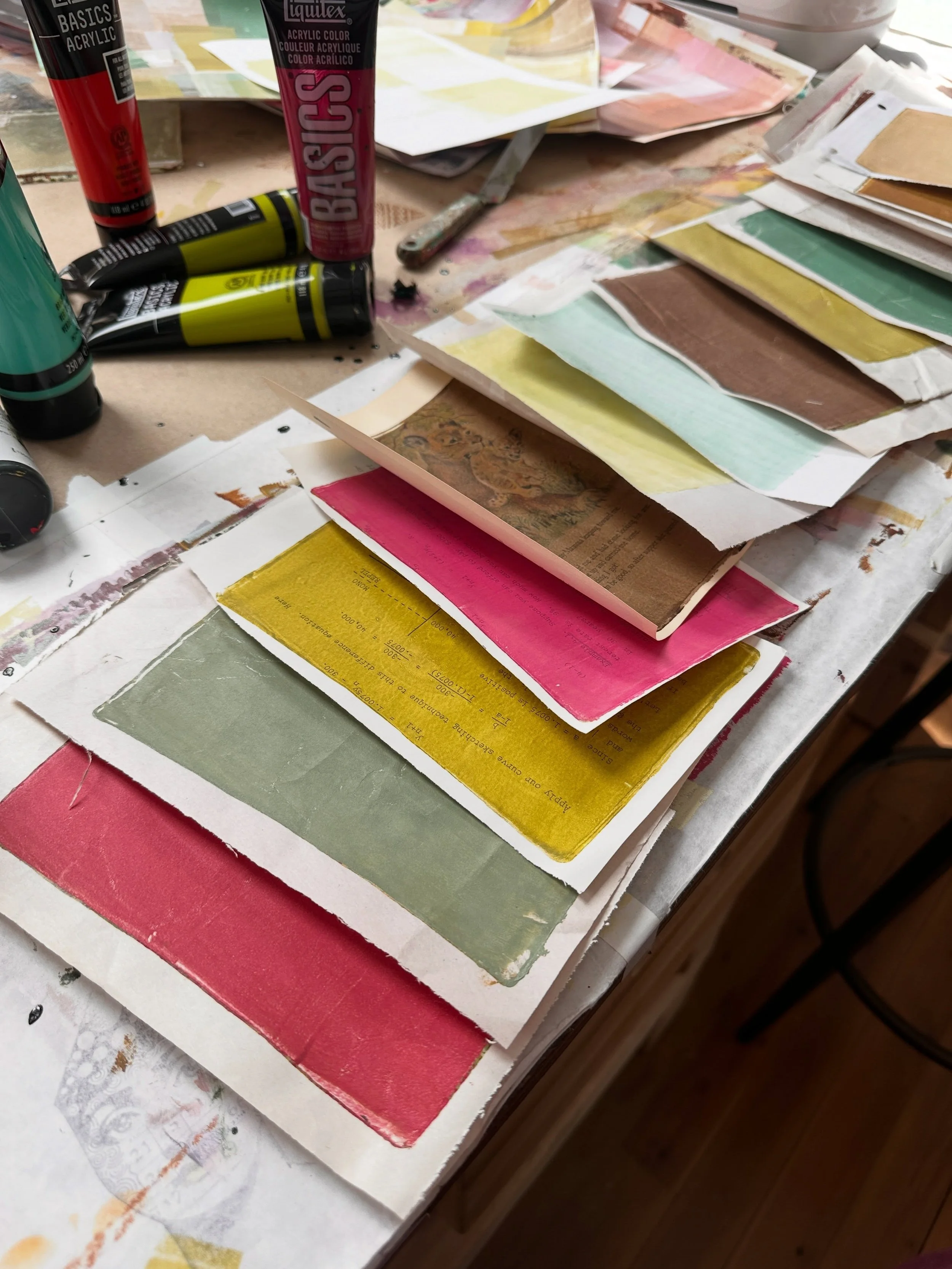 Happy Mother&rsquo;s Day friends! I&rsquo;m only on part 1 of Cathy Nichols&rsquo; Gelli printing neutrals lessons for May Fodder School 5, but hey, I&rsquo;m having breakthroughs!!!!! Like, how much I loved the children&rsquo;s book &ldquo;Are You M