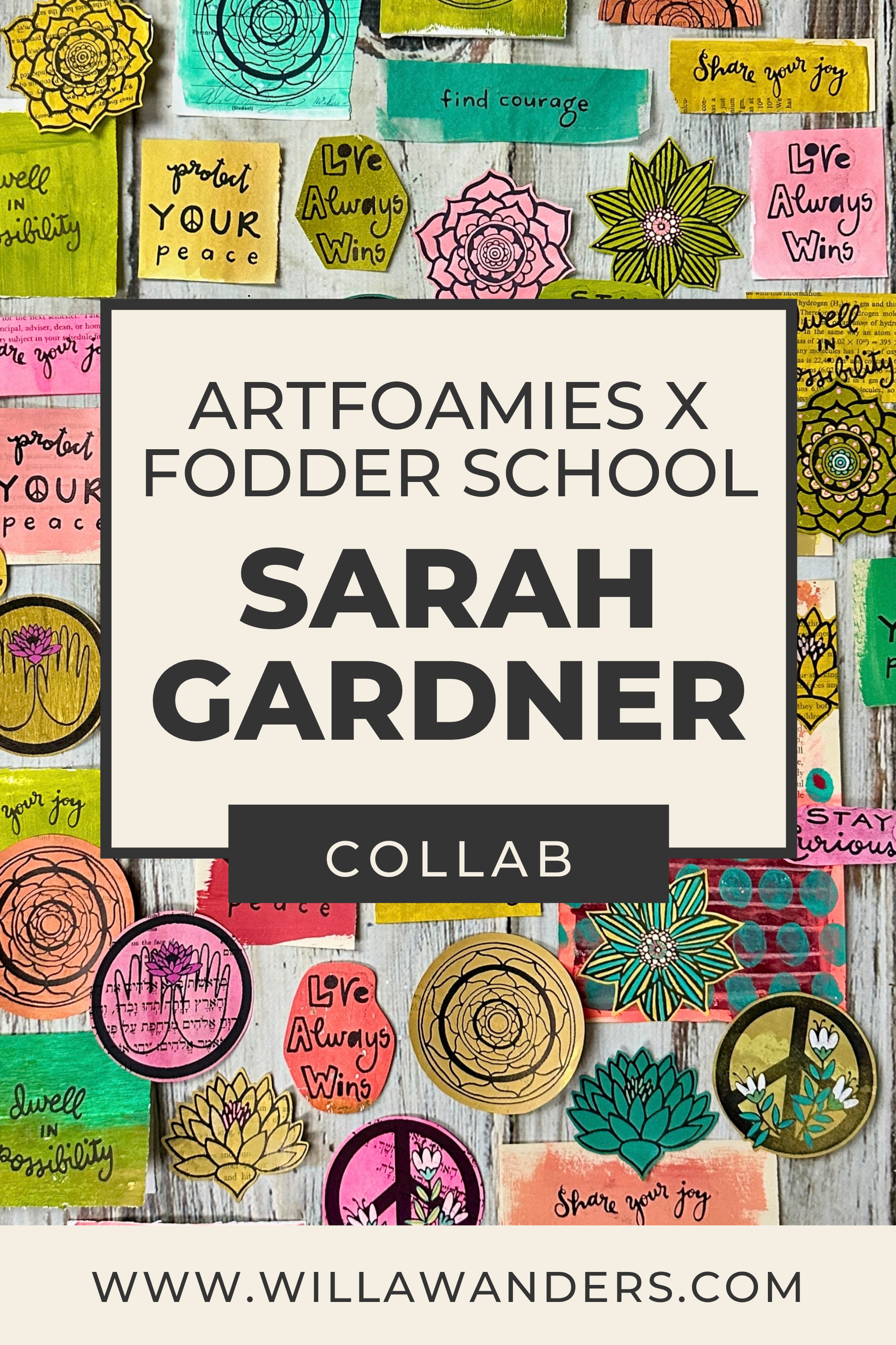 Check out Sarah Gardner’s Collab Collection with ArtFoamies!