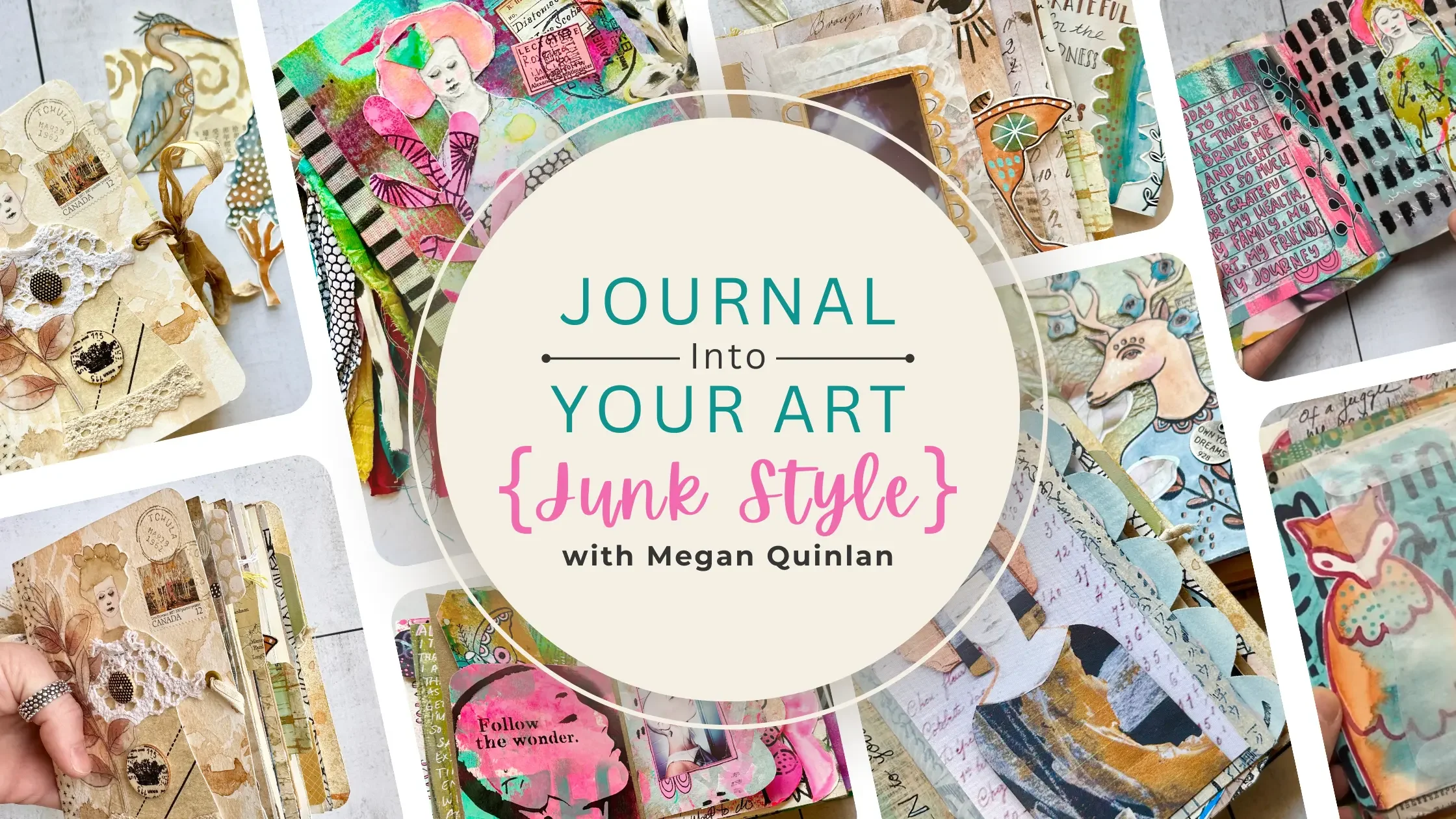 Journal Into Your Art Junk Style Title Page