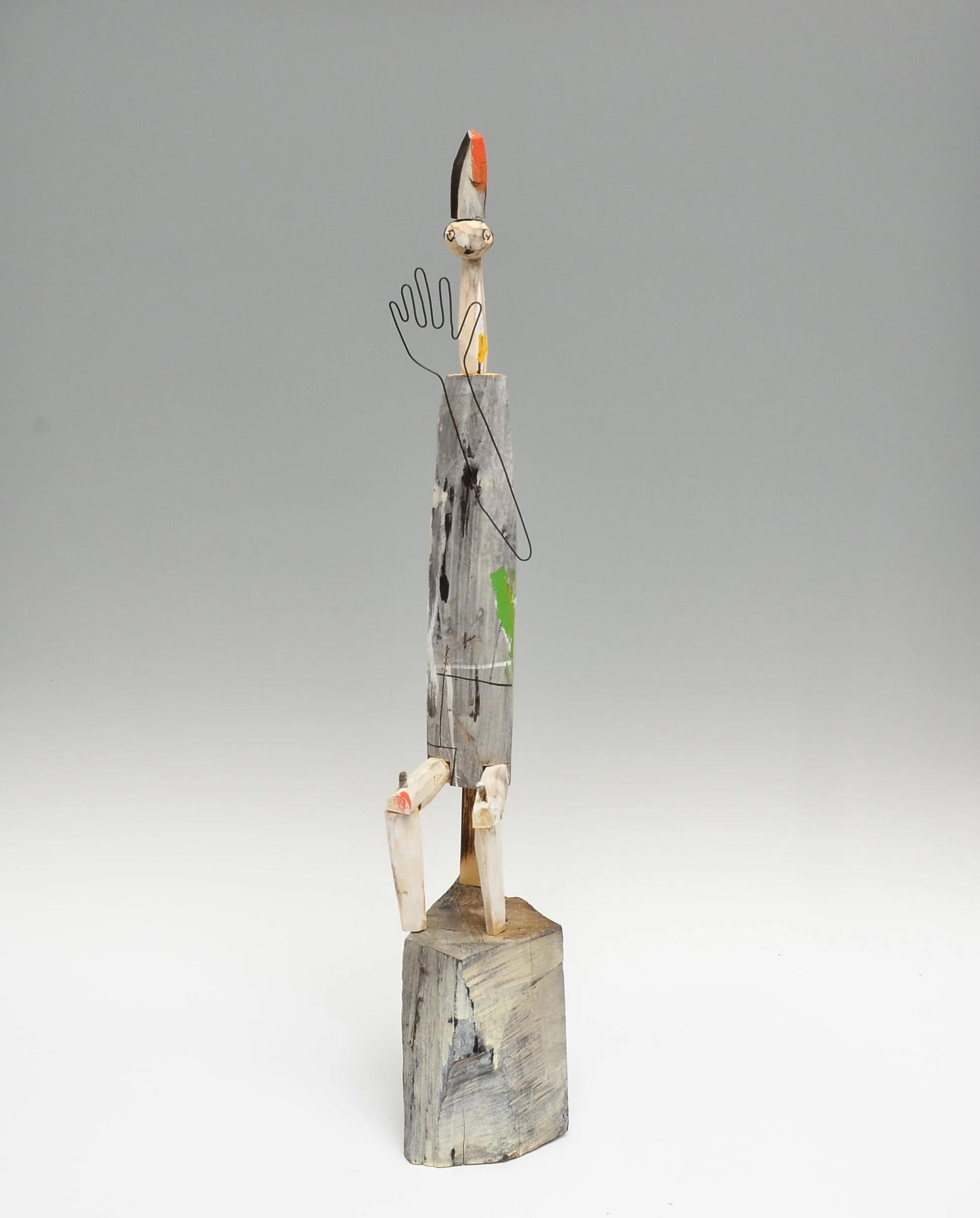 Untitle figure 2025
Wood, wire paint
37 h x 8 w x 6 d inches approximately