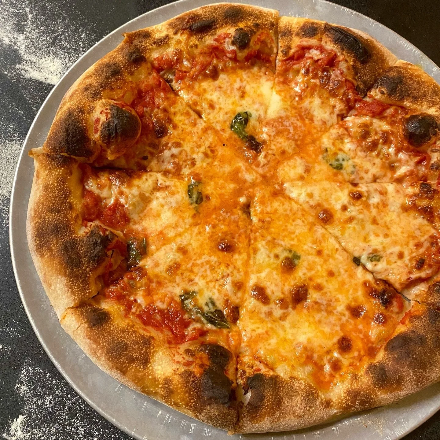 A few home oven pizzas 🍕 my favorite is the classic cheese pizza. Cooked on @bakingsteel