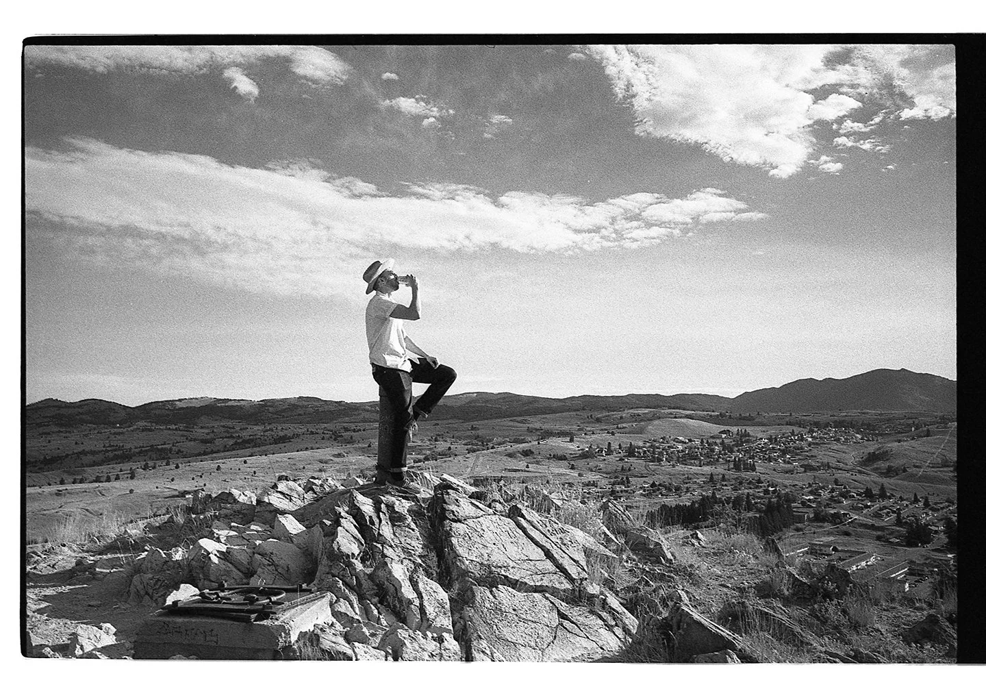 Sat atop the Richest Hill on Earth, sipping a Citrus Cowboy, on my birthday, 2024.