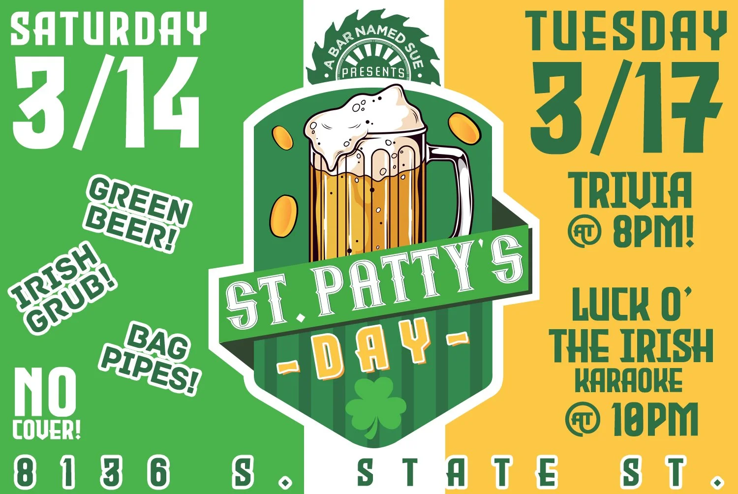 ST. PATTY’S DAY! @ STATE