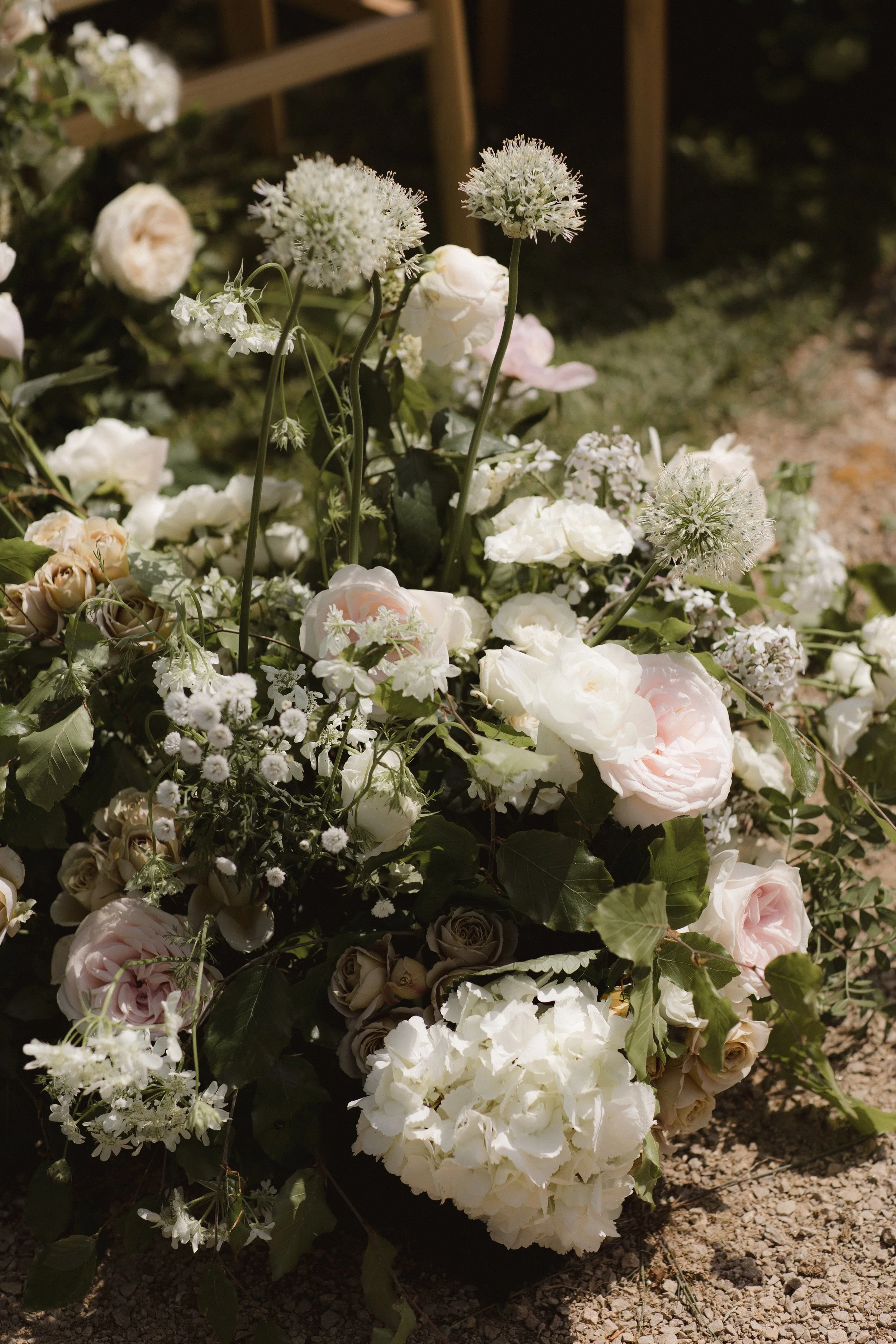 Wootton Hall Wedding - Wild and British Ceremony Flowers.jpg